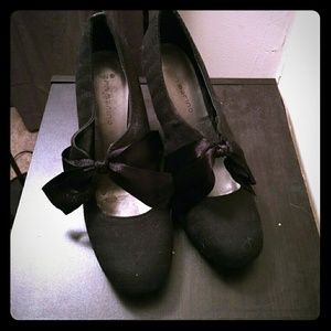 Black Heels with Bow